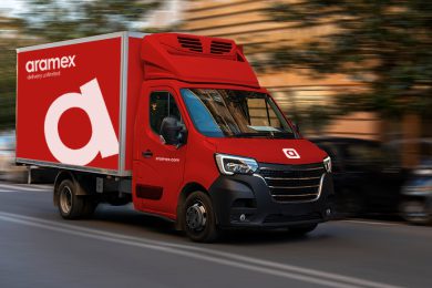 Aramex reefer truck, cold chain logistics