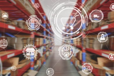 E-commerce warehouse with omni channel retail